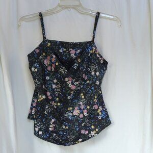 Laundry By Shelli Segal Floral Camisole - Black Multicolor